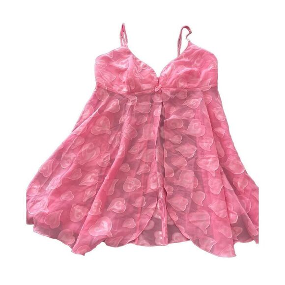 Victoria's Secret Other - 90s Victoria’s Secret Pink heart babydoll